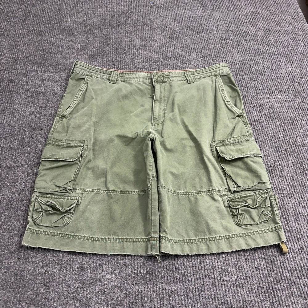 Cargo Supply Shorts Mens 40 Green Cotton Multi Pocket Utility Gorpcore Style